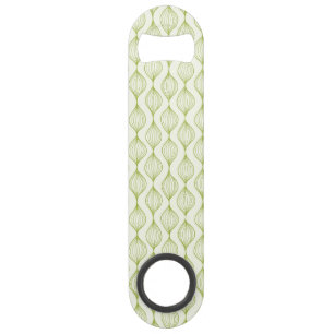 Groene verticale ogeenpatroonachtergrond speed flessenopener