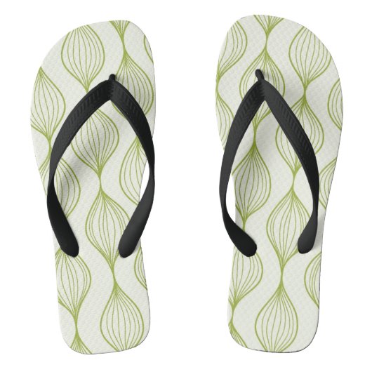 Groene verticale ogeenpatroonachtergrond teenslippers (Voetbed)