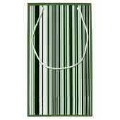 Groene Verticale Strepen Cadeautas (Achterkant)