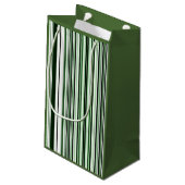 Groene Verticale Strepen Cadeautas (Achterkant Gekanteld)