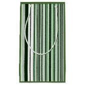 Groene Verticale Strepen Cadeautas (Voorkant)