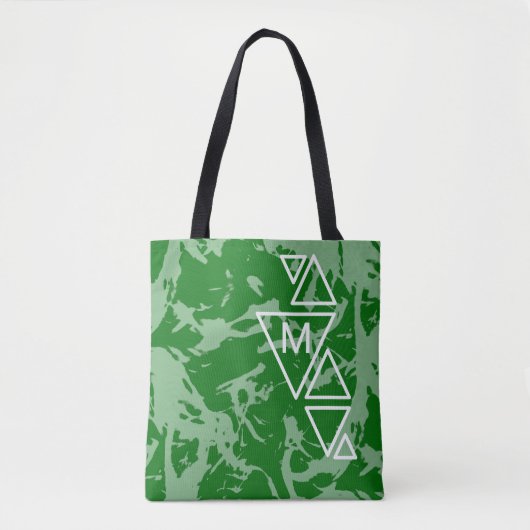Groene vervorming TS-monogram Tote Bag (Voorkant)