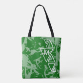 Groene vervorming TS-monogram Tote Bag (Achterkant)