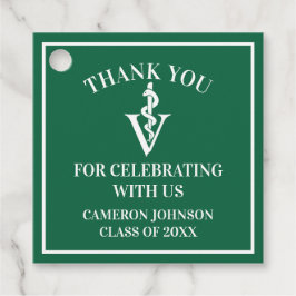 Groene Veterinaire School Custom Graduation Party Bedankjes Labels