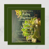 Groene vetplanten Baby shower (Voorkant / Achterkant)