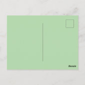 Groene vetplanten Baby shower Briefkaart (Achterkant)