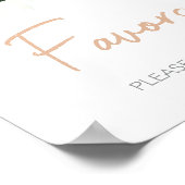 Groene vetplanten Baby shower gunsten Poster (Hoek)