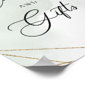 Groene vetplanten eucalyptus Kaarten en Cadeaus bo Poster (Hoek)