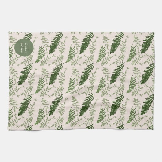 Groene vetten, plaats Kitchen Towel Theedoek (Horizontaal)