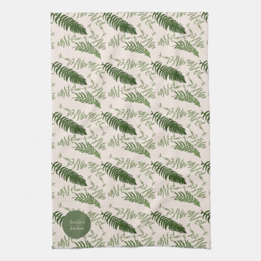 Groene vetten, plaats Kitchen Towel Theedoek (Verticaal)