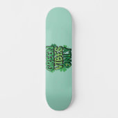 Groene vibes alleen St. Patrick's Day Persoonlijk Skateboard (Voorkant)