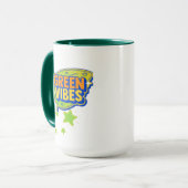 Groene vibes, Wereldmilieudag, red de aarde Mok (Voorkant links)