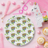 Groene vibes, Wereldmilieudag, red de aarde Papieren Bordje (Feest)