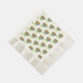 Groene vibes, Wereldmilieudag, red de aarde Servet (Hoek)