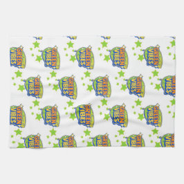 Groene vibes, Wereldmilieudag, red de aarde Theedoek