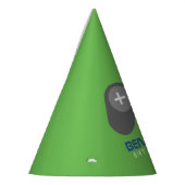 Groene Video Game Controller Kids Verjaardag Feesthoedjes (Links)