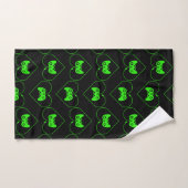 Groene Videospelcontroller Hartpatroon Bad Handdoek (Handdoek)