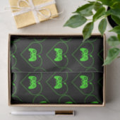 Groene Videospelcontroller Hartpatroon Tissuepapier (Geschenk)