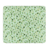 Groene vier lederen kleppen St Patricks Day Snijplank (Voorkant)