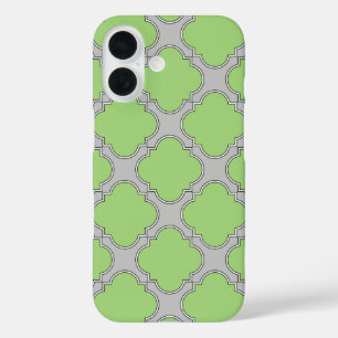 Groene vierbladige bloem iPhone 16 hoesje