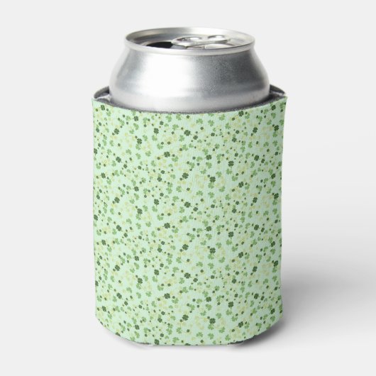Groene vierbladige klavers St. Patrick's Day Blikjeskoeler (Blikje Voorkant)