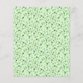 Groene vierbladige klavers St. Patrick's Day Flyer (Achterkant)
