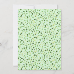Groene vierbladige klavers St. Patrick's Day Kaart