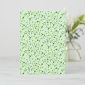 Groene vierbladige klavers St. Patrick's Day Kaart (Staand voorkant)