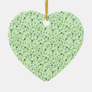 Groene vierbladige klavers St. Patrick's Day Keramisch Ornament