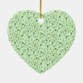 Groene vierbladige klavers St. Patrick's Day Keramisch Ornament (Achterkant)