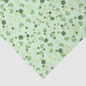 Groene vierbladige klavers St. Patrick's Day Tissuepapier (Detail)