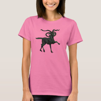 Groene vierhoornige duivelgeit t-shirt