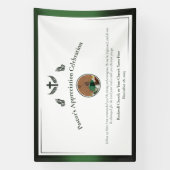 Groene viering ter waardering van pastors spandoek (Verticaal)