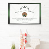 Groene viering ter waardering van pastors spandoek (Insitu)