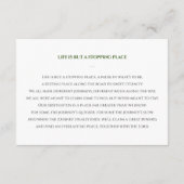 Groene Viering van het Leven Gebed Kaart met Foto (Achterkant)