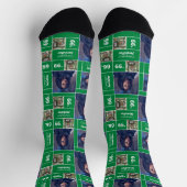 Groene vierkant foto Afstuderen, Jaar sokken (Top)