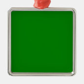 Groene Vierkant Metalen Ornament (Voorkant)