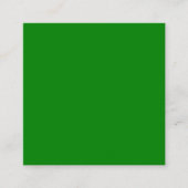 Groene Vierkante Visitekaart Visitekaartje (Voorkant)