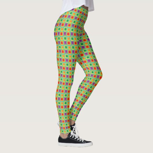 Groene vierkanten leggings (Rechts)