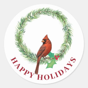 Groene vierkanten met rode en witte lijnen Sticker