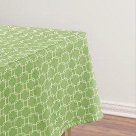 Groene Vierkanten Patroon Tafelkleed