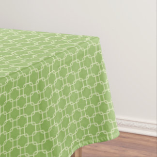 Groene Vierkanten Patroon Tafelkleed