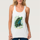 groene vijverkikker tanktop (Voorkant)