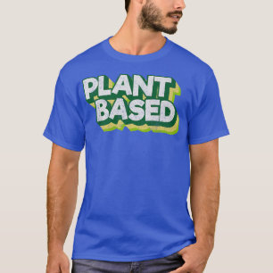 Groene vin op basis van het Plant Vegan Vegetarian T-shirt