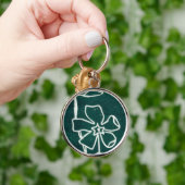 "Groene Vinca" Bloemensleutelhanger Sleutelhanger (Hand)