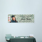 Groene Vink Aangepaste foto Gefeliciteerd Afgestud Spandoek (Beurs)