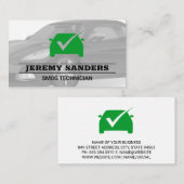 Groene Vinkje | Auto Diensten | Auto Visitekaartje (Voorkant / Achterkant)