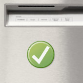 Groene Vinkje Schrijf Symbool Magneet (Insitu (Vaatwasser))