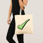 Groene Vinkje Symbool Tote Bag (Voorkant (product))