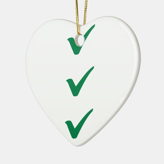 Groene vinkjes keramisch ornament (Links)